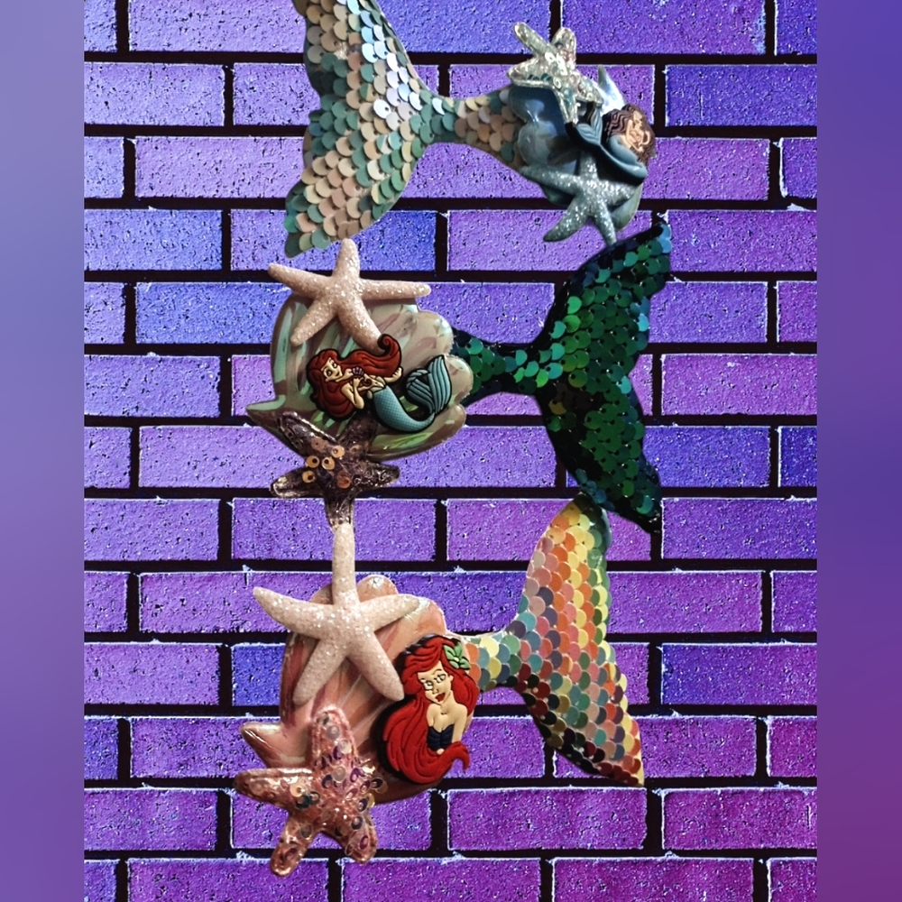 Ariel Little Mermaid Dazzle Hair Clips